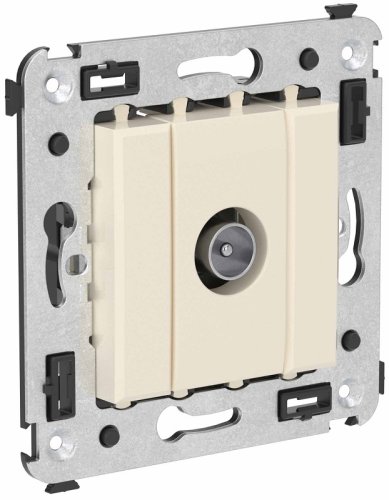 Розетка TV Оконечная без рамки DKC Avanti 1-м. ванильная дымка картинка